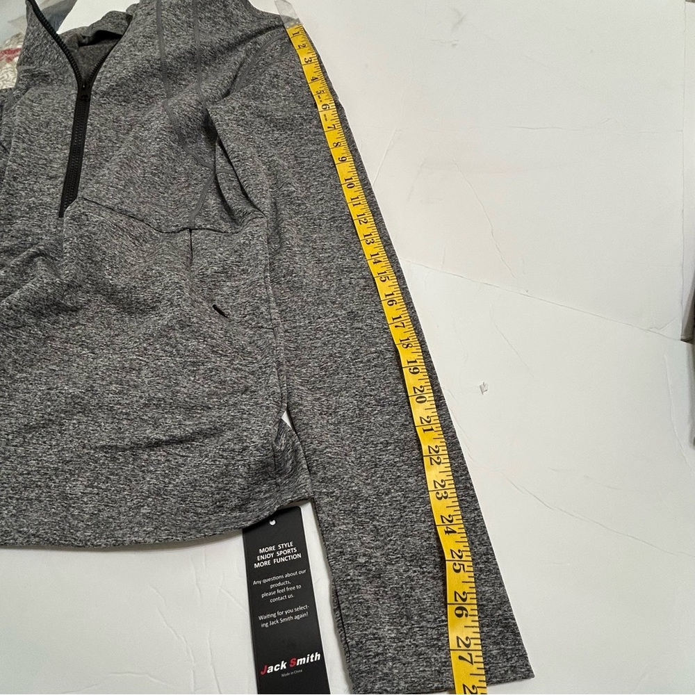 Jack Smith Women’s Half Zip Fleece Running Pullover w/pockets gray size XL NWT - Picture 9 of 9